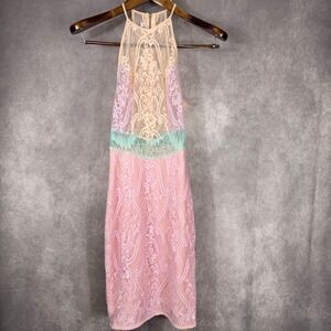 ladies holiday dresses Gradient Print Sleeveless Backless Belted Vacation Long Halter Pleated Maxi Slip Summer Dresses(Purplish Blue/M)